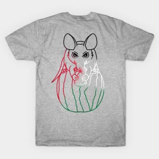 Watermelon Rat (Palestine Flag Version) T-Shirt
